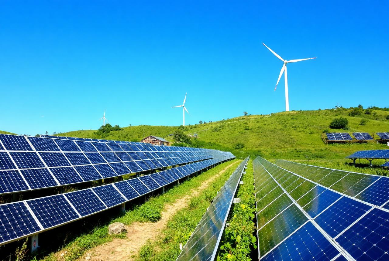 Renewable energy assets serving a food production facility
